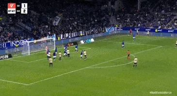 锁定胜局！阿劳霍头球破门！巴萨3-1奥维耶多！